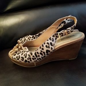 Sperry Leopard Wedge
